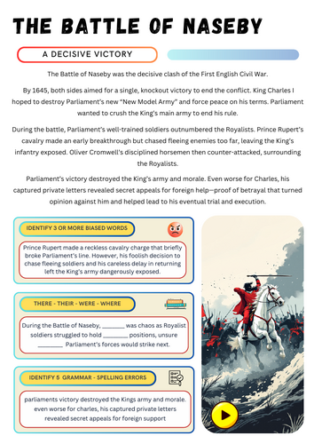 The English Civil War - The Battle of Naseby, 1645