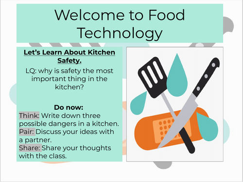 Kitchen safety KS3 food technology