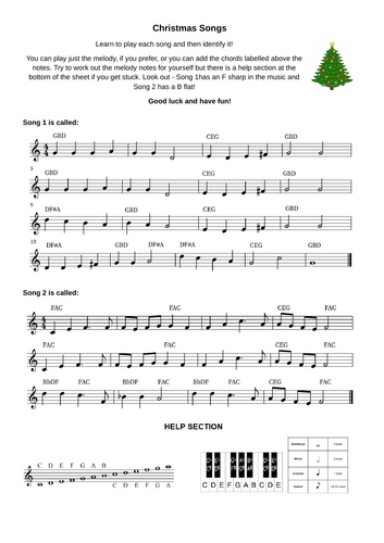 Christmas Songs Practical Music Cover