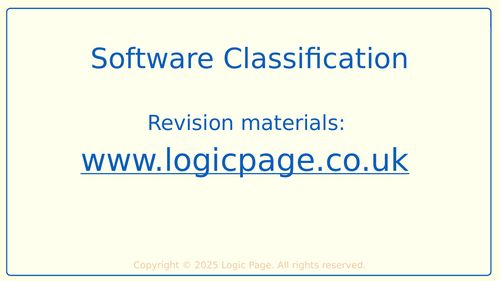 Software Classification and Translators