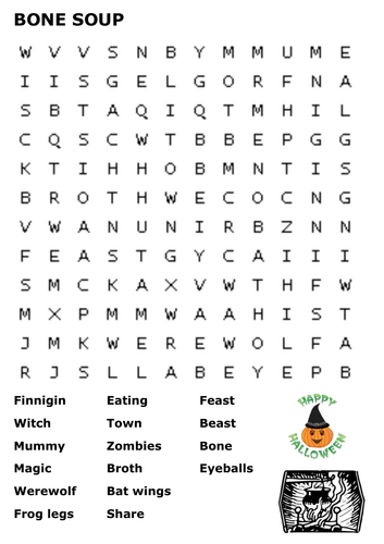 BONE SOUP Word Search