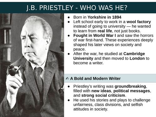 Context + Authorial Intent - 'An Inspector Calls'