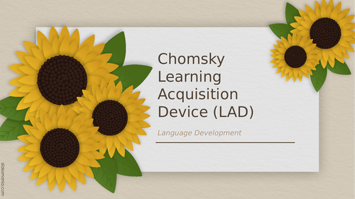 AAQ Early Childhood Dev - Chomsky and Brown