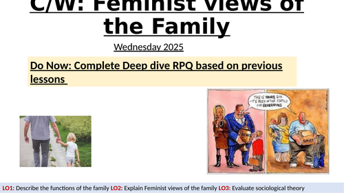 Feminist views of the family with exam practice