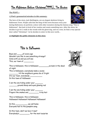 This is Halloween (Burton's song)