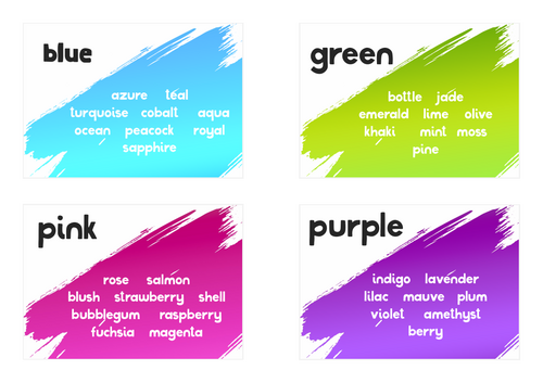 Colour Pencil or Pen Pot Labels – Printable Classroom Resource