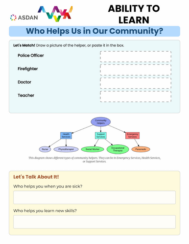 ASDAN Life Skills - Ability to Learn - Understanding Community Helpers