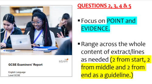 EDUQAS NOVEMBER 2025 Q1-Q5 Paper 1 Reading MEGA Revision