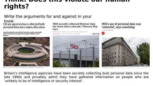 Edexcel Citizenship Theme A L17 Why are there debates about privacy?