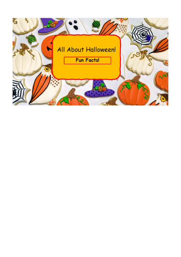 KS2/UKS1 Halloween  Fun Facts Reading Comprehension  with questions.