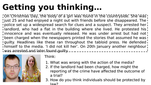 Edexcel Citizenship Theme C L2 What are the principles of the law?