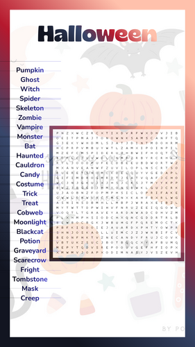 HALLOWEEN Word Search