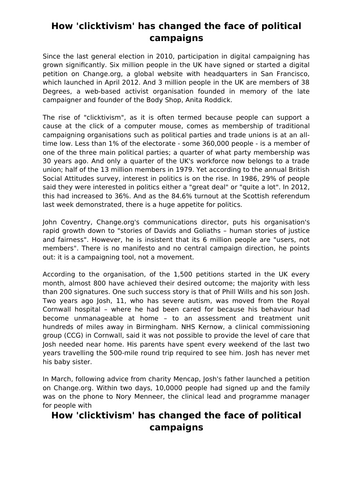 Edexcel Citizenship Theme D L2 How can we increase political participation?