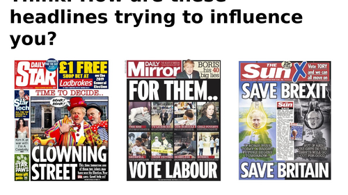 Edexcel Citizenship Theme D L12 How is the media used for influence?