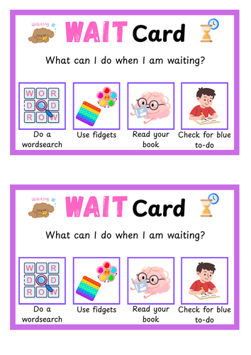 Wait Cards