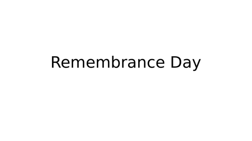 Assembly - Remembrance Day 2025