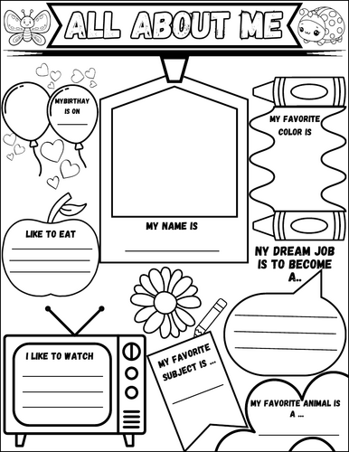 all about me back to school