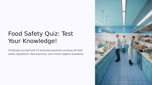 Food Safety Quiz