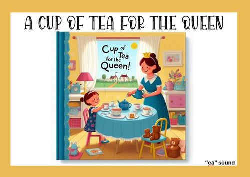 Phonics Reading ea sound words. Story and supporting image.