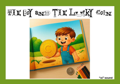 Phonics Reading oi sound words. Story and supporting image.