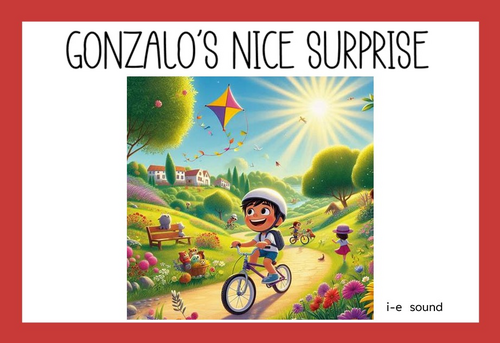 Phonics Reading i-e sound words. Story and supporting image.