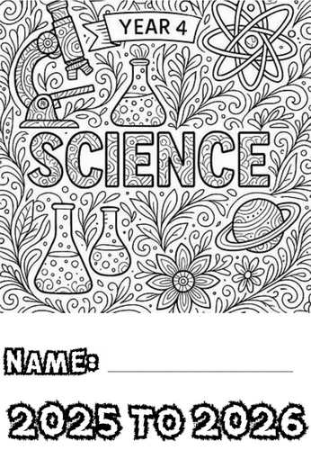 Year 4 Science Topic Cover Sheets