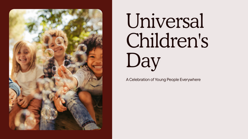 Universal Children's Day Assembly PowerPoint – November 20 | Children's Rights & Global Celebrations