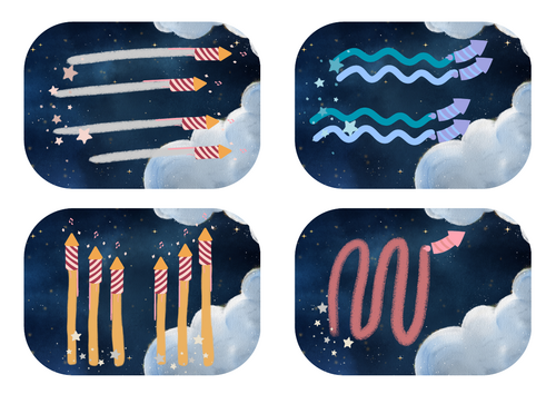 Firework Handwriting Patterns