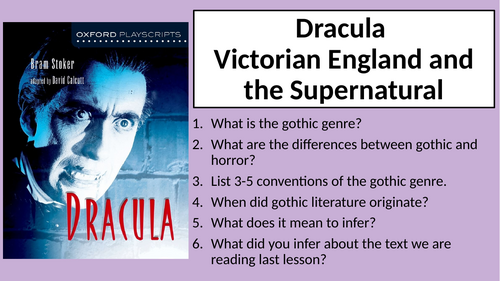Dracula (Play) - Context - Victorian England and the Supernatural