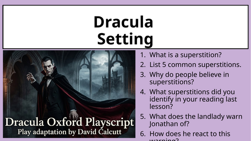 Dracula (Play) - Gothic Setting (Act 1 Scene 1)