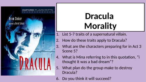 Dracula (Play) - Morality (Act 3 Scene 6&7)