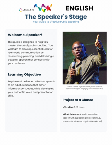 ASDAN Accelerated English - Section B Challenge 5 - Finding your own Voice