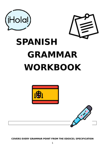 GCSE EDEXCEL  2024- GRAMMAR BOOKLET