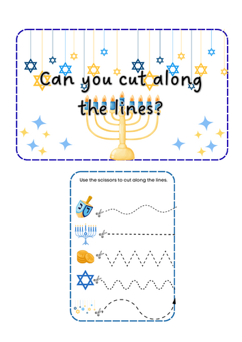 Hanukkah - Scissor Skills