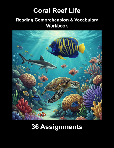 Coral Reef Life Workbook (36 Assignments)