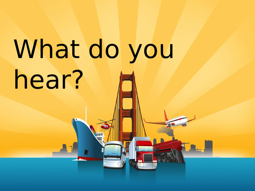 Transport Sounds Guessing Game (EYFS/KS1)