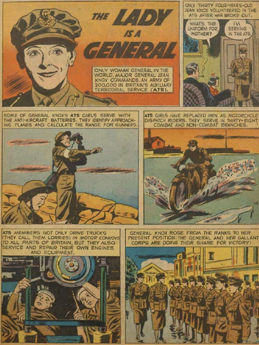 Jean Knox ATS WW2 Comic History