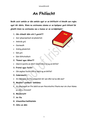 Spailpín Fánach Leaving Certificate Poetry