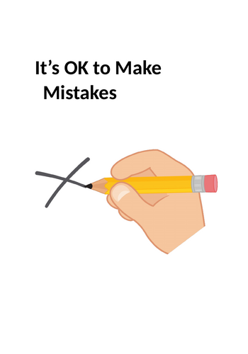 social story for its ok to make mistakes
