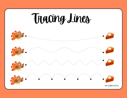 Thanksgiving Tracing Lines