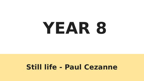 Year 8 - Still Life Project