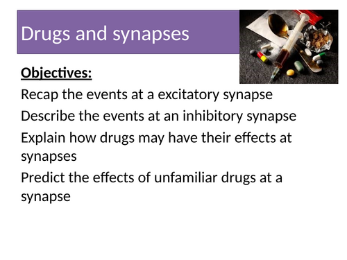 Drugs and synapses