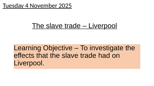 Y8 - The Slave Trade
