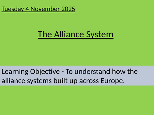 Y9 - The First World War