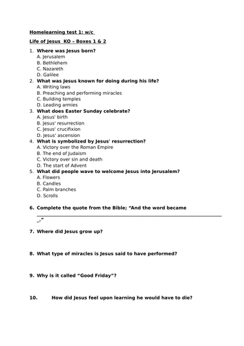 Year 8 RS Homelearning Booklet