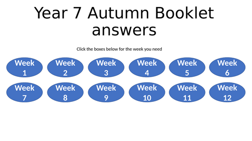 Year 7 Autumn Term Numeracy Booklet with Cross-Curricular Links