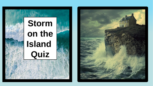 Storm on the Island Quiz  - Power and Conflict Poetry Anthology