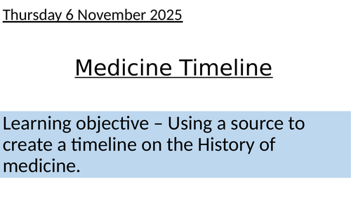 Y10 - History of Medicine - AQA Unit Award