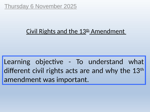 Y10 - Civil Rights