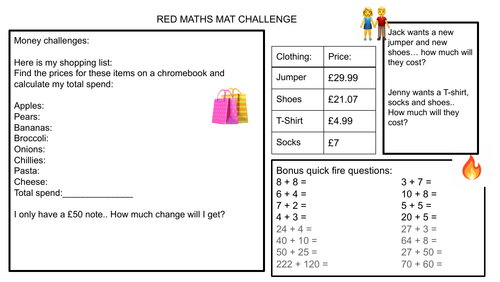 Mathematics mat - differentiated x3 times
